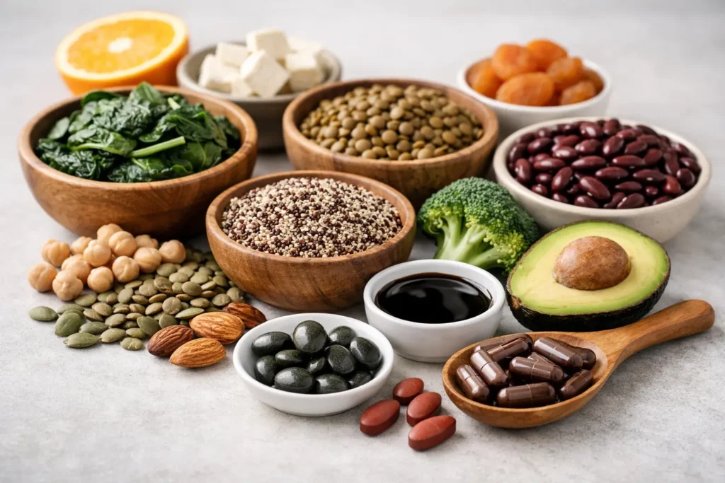 Hierro vegano para anemia: qué funciona